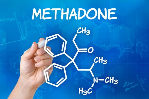 Methadone Detox Methadon molecular structure with the word methadone written on top