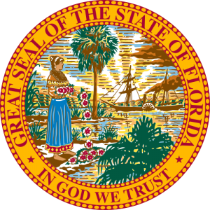 Florida seal - illustrates florida rapid detox options for residents seeking help