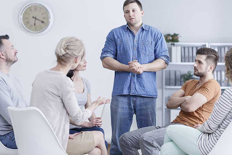 group therapy is less effective than rapid detox treatment